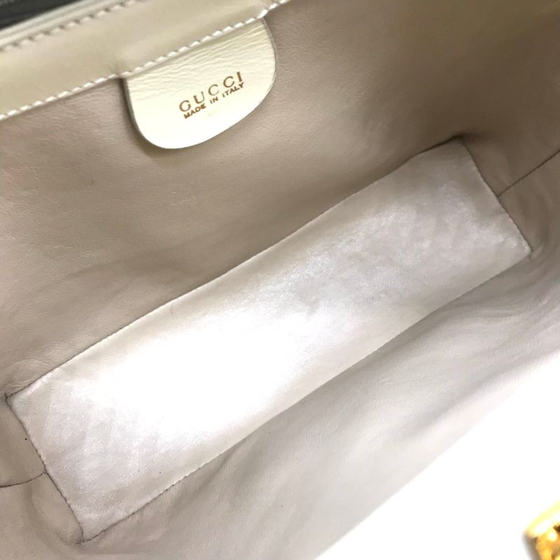 Gucci Old Leather Hand Bag Ivory