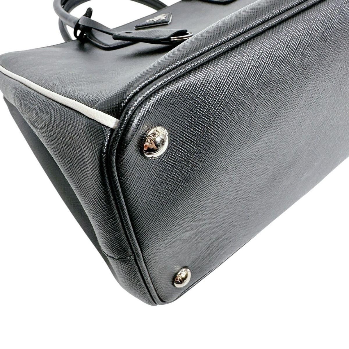 Prada 1 Ba274 2-Way Bag Saffiano Tote Black