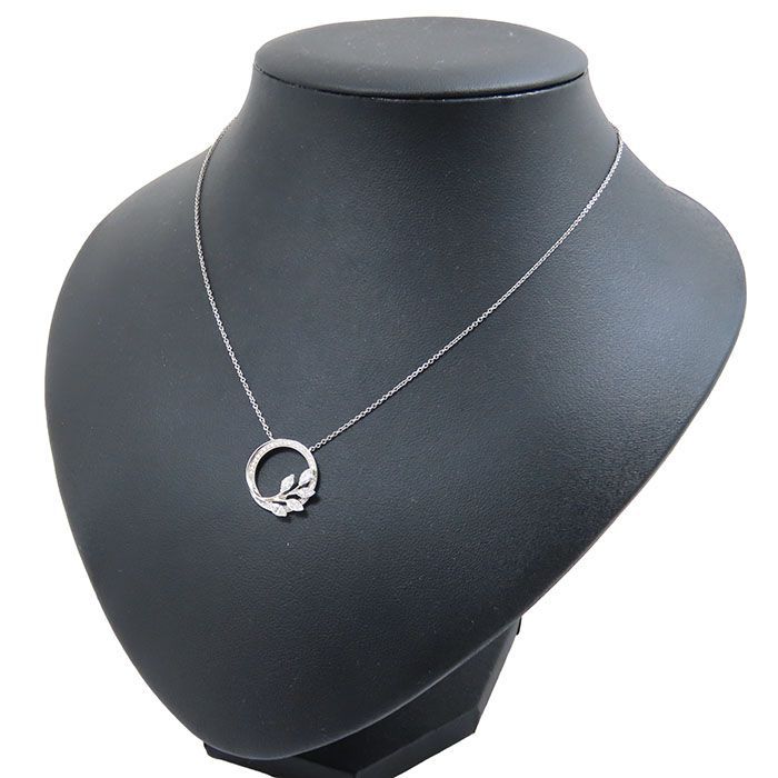 Tiffany & Co Tiffany & Co Victoria Vine Circle Small Diamond Necklace Pt950