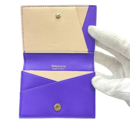 Tiffany & Co Tiffany & Co Card Case Pass Case Business Card Holder Compact Fold