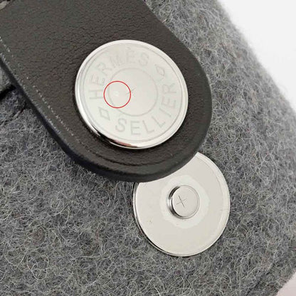 Hermes Sugar Box Gray Felt Accessory Case Interior Miscellaneous Goods