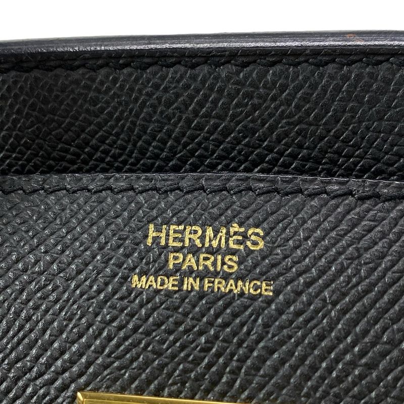 Hermes Handbag Birkin 30 Black Gold Hardware