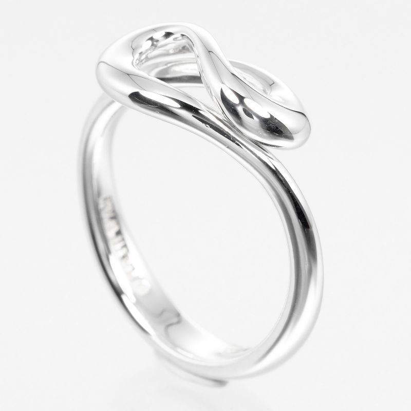 Tiffany & Co Open Wave Silver 925 Size 9 Ladies' 3g Ring - Rings