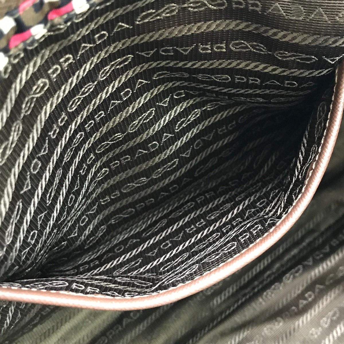 Prada Tote Bag Miss Ing Shoulder Strap Signs of Use Nylon B4001t Red