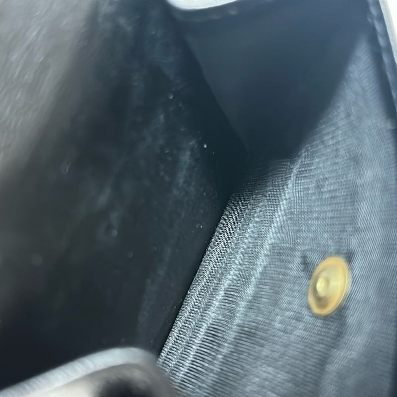 Celine Bifold Wallet - Black And Gold Leather