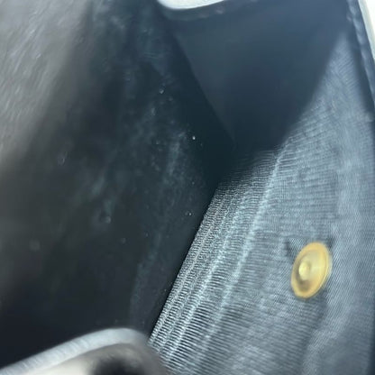 Celine Bifold Wallet - Black And Gold Leather