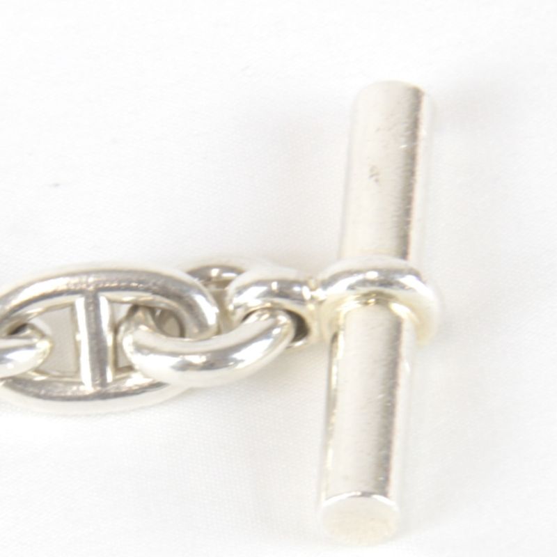 Hermes Chaine D'ancre MM Bracelet Silver 925 Silver Luxury High Brand
