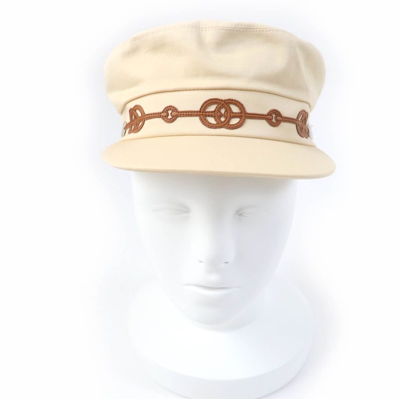 Hermes Cabre Clicquettis Leather Cutting Serie Hardware Casket Beige 56 Storage