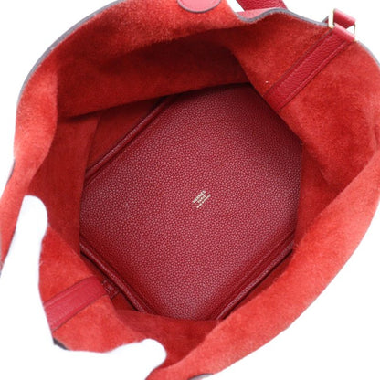 Hermes Picotin Lock MM Taurillon Clemence Red D Ladies Handbag
