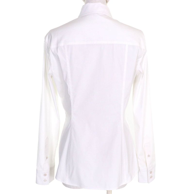 Louis Vuitton 25AW Cotton Logo Button Monogram Long Sleeve Shirt White Gold