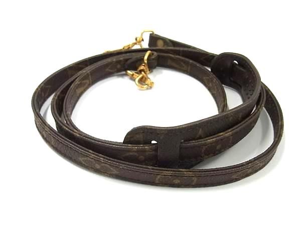 Louis Vuitton Monogram Bag Shoulder Strap Shoulder Belt Crossbody Brown Fh2822