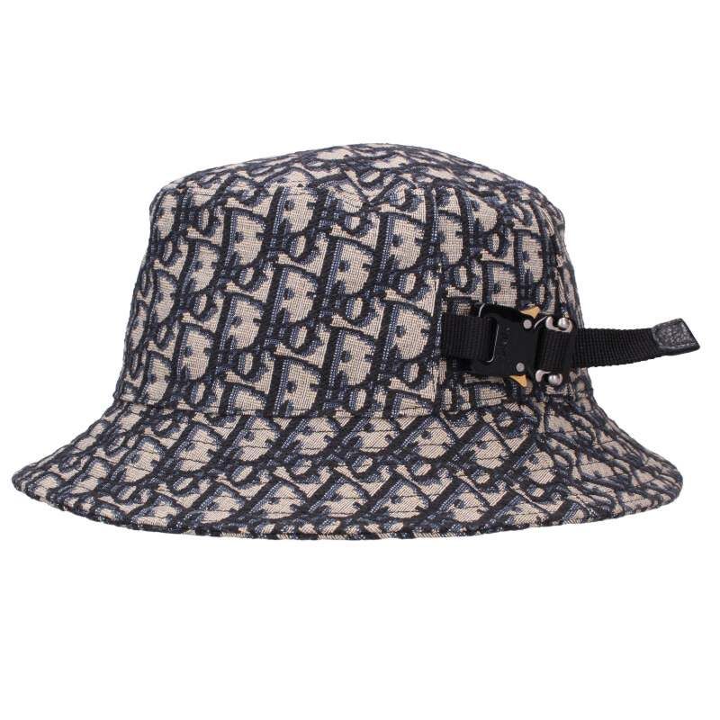 Dior 293c906g5763 Oblique Allover Bucket Hat With Rollers Men's M