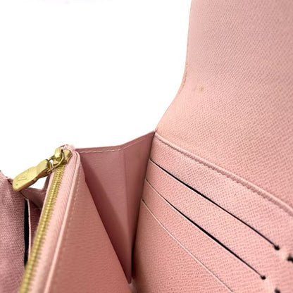 Louis Vuitton Portefeuille Sarah Damier Ebene Damier Ebene PVC Brown Folded