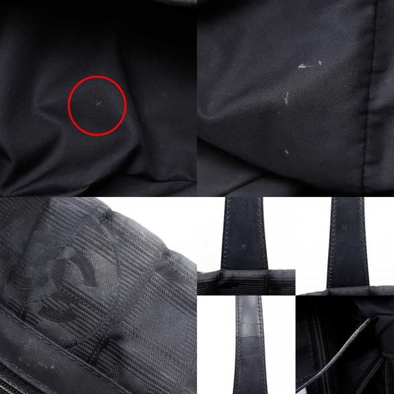 Chanel Tote MM New Travel Line A15991 Nylon Canvas Black Ladies Tote Bag