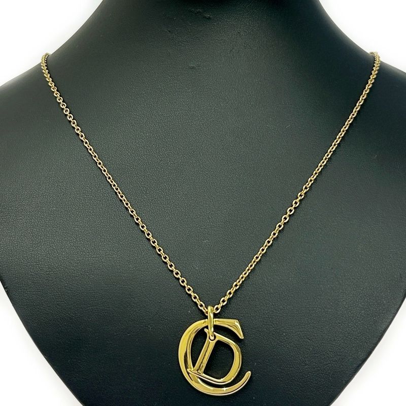 Christian Dior GP CD Logo Necklace Women's Gold 357890 Necklace