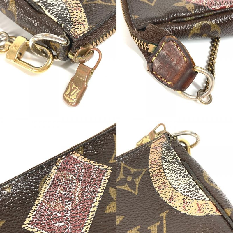 Louis Vuitton Shoulder Bag Mini Pochette Accessoire M95804 Monogram Canvas Brown
