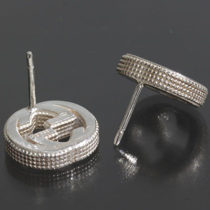 Gucci G Motif Earrings Interlocking AG 925 Silver E1119