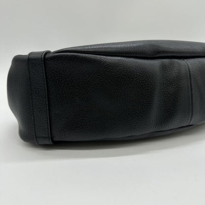 Gucci 130736 Shoulder Bag Tote Bag Leather None Land Black Ladies Men Fashion