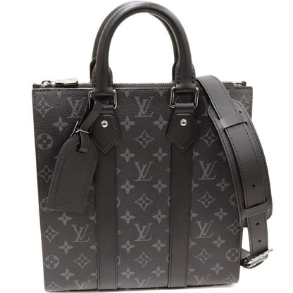 Louis Vuitton Hand Tote Shoulder Bag Monogram Eclipse Sac Plastic Cross 2WAY