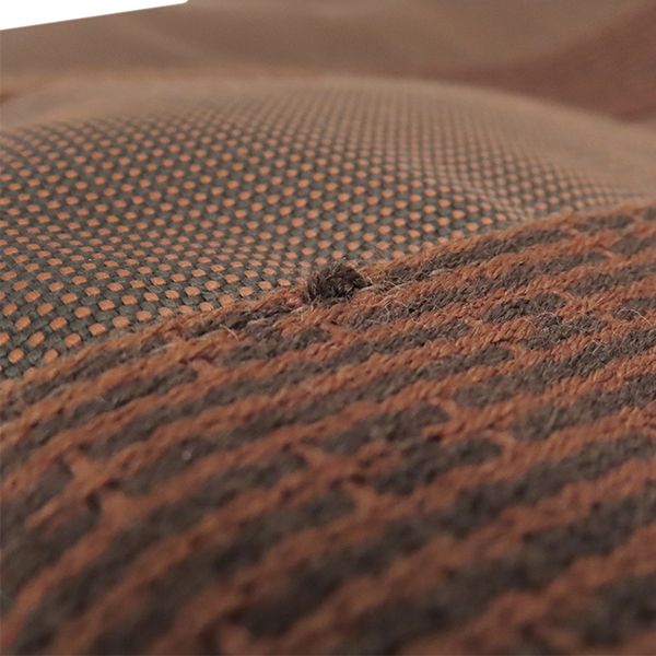 Hermes Tote Bag Her Line Cabas Canvas Brown Silver Hardware Brown