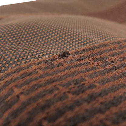 Hermes Tote Bag Her Line Cabas Canvas Brown Silver Hardware Brown