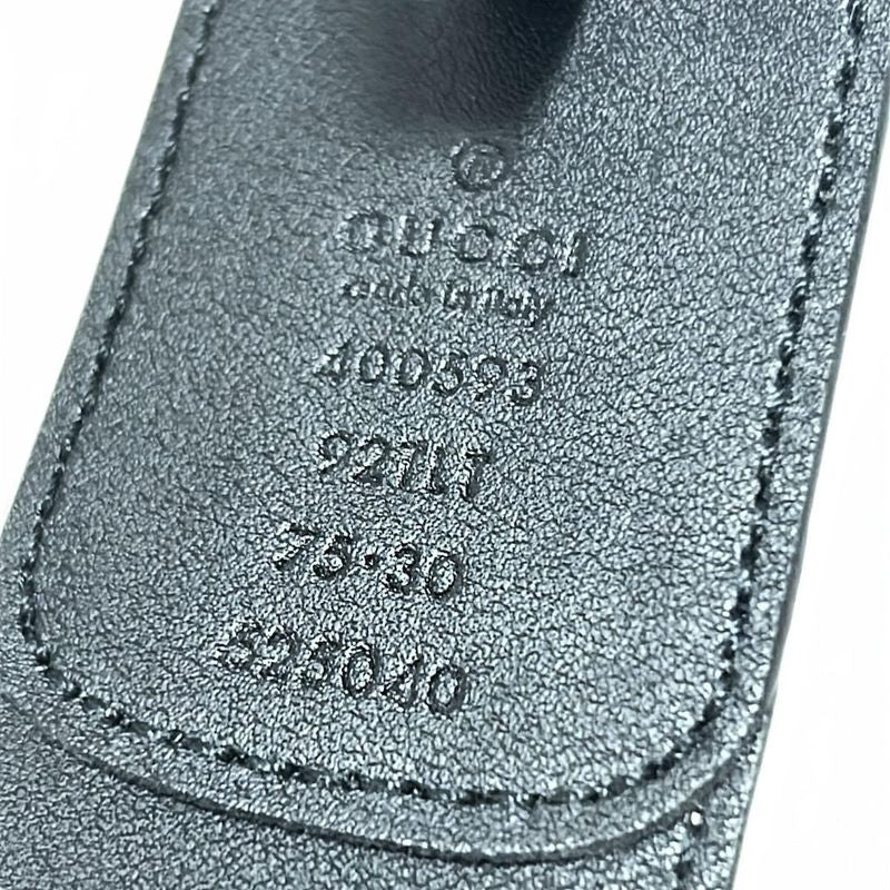 Gucci Belt 75-30 GG Marmont/gg Plus/gg Supreme 400593 Beige Black And Gold