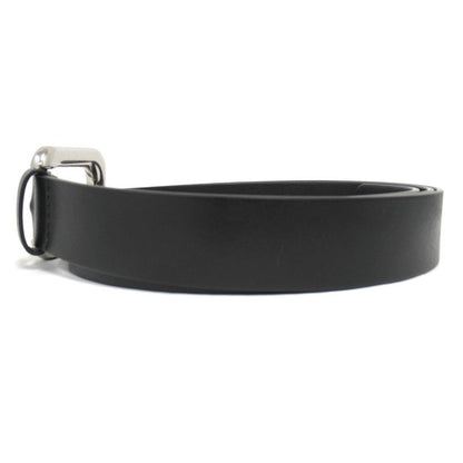 Bottega Veneta Leather Belt Square Buckle Size L Black Mens Used
