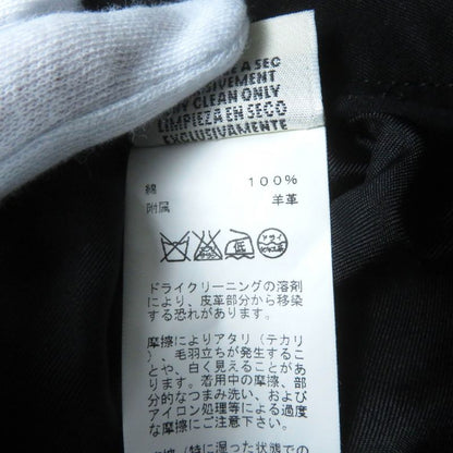 Hermes 22SS Leather With Buttons Waist Belt Design Knee Length Cotton Skirt