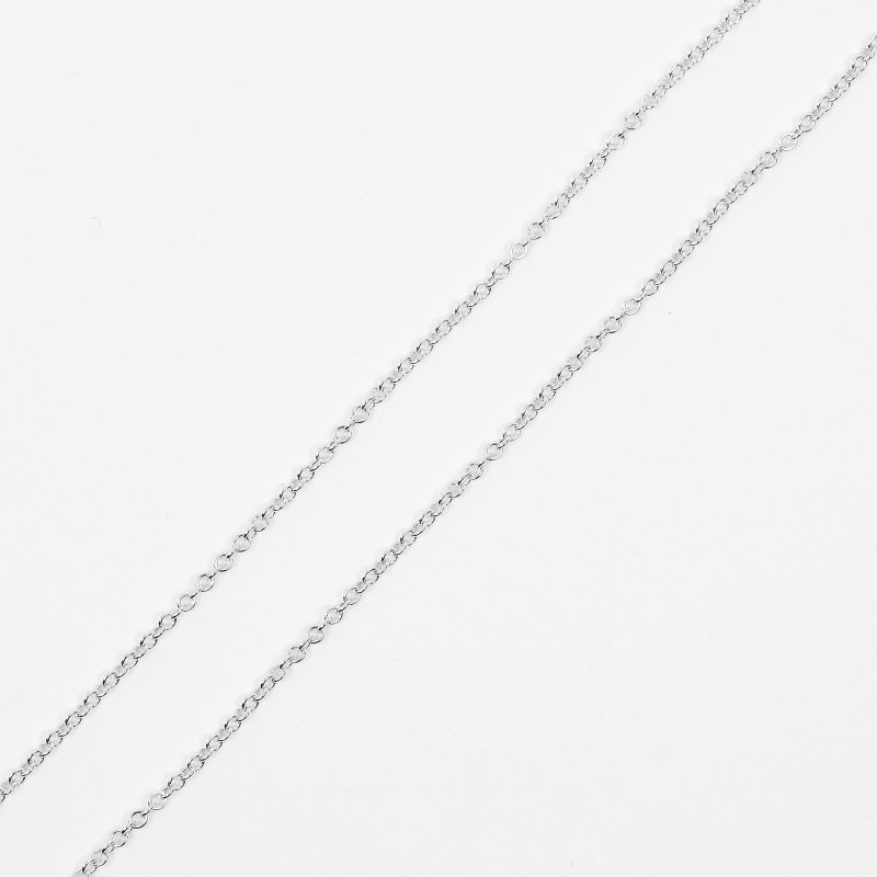 Tiffany & Co Loving Heart 925 Silver X 1P Diamond Ladies 2.66g Necklace