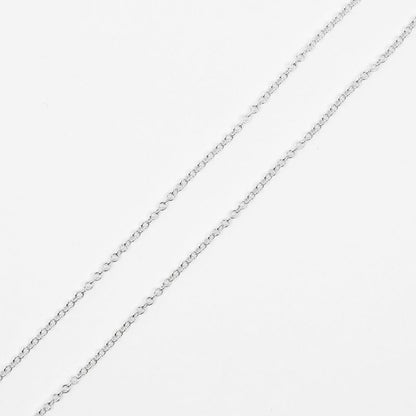 Tiffany & Co Loving Heart 925 Silver X 1P Diamond Ladies 2.66g Necklace