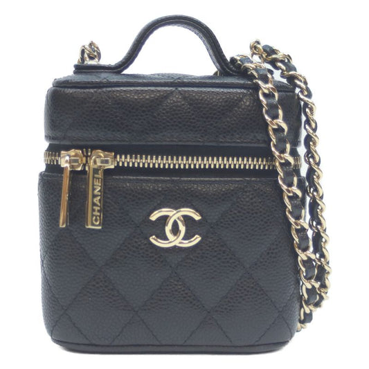Chanel No 31 Ap2503 Black Caviar Skin Ghardware Small Vanity Chain Shoulder Bag
