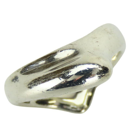 Tiffany & Co Ring - Ring Curved Wave Heart 925 Silver Approx 4.7g Silver Elsa