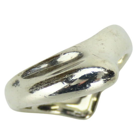 Tiffany & Co Ring - Ring Curved Wave Heart 925 Silver Approx 4.7g Silver Elsa