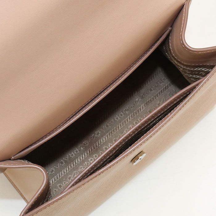 Prada Chain Saffiano Leather 1bd127 2ERX F0ork Shoulder Bag Leather Women