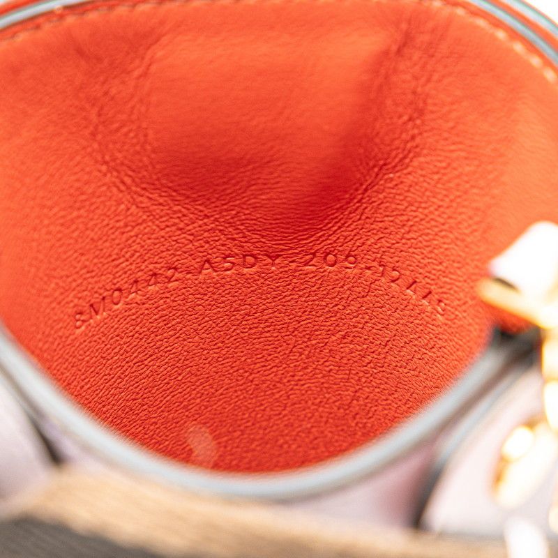 Fendi Peek-a-phone Shoulder Bag Phone Case Purple Brown Leather Women's Fendi