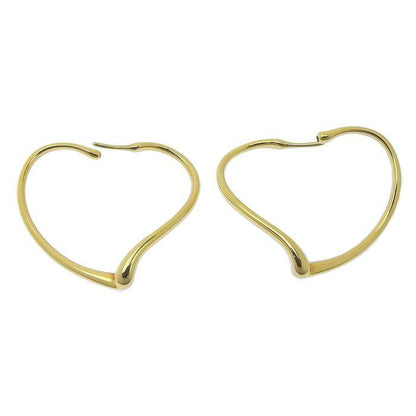 Tiffany & Co Tiffany & Co Open Heart Hoop Earrings Small 18K Yellow Gold 750