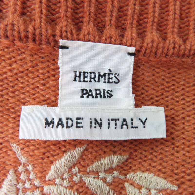 Hermes 22SS 2e2506d2 Cliquetis Cashmere Cotton Chaine D'ancre Long Sleeve Knit