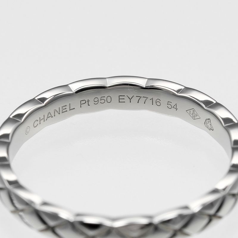 Chanel Coco Crush Marriage Small Pt950platinum #13.5 Ladies 4.39g Ring
