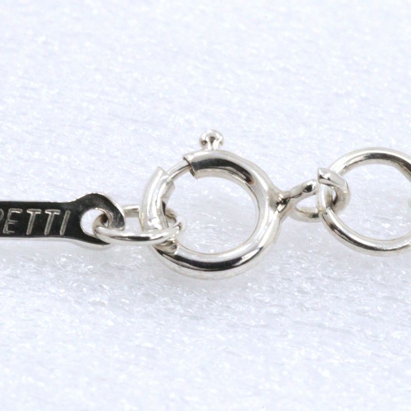 Tiffany & Co Open Heart Elsa Peretti 925 Silver Ladies 4.2g Necklace