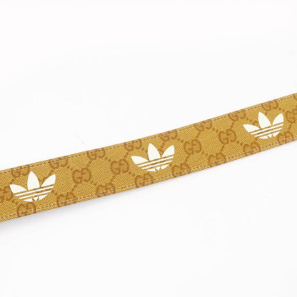 Gucci×adidas 406831 GG Marmont Leather Belt Brown Gold Hardware 65 And 26