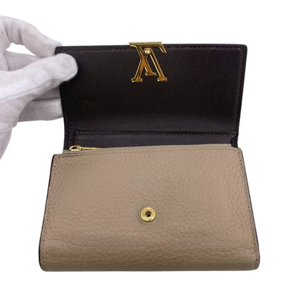 Louis Vuitton M62159 Portefeuille Capucines Compact Wallet LV Logo Trifold