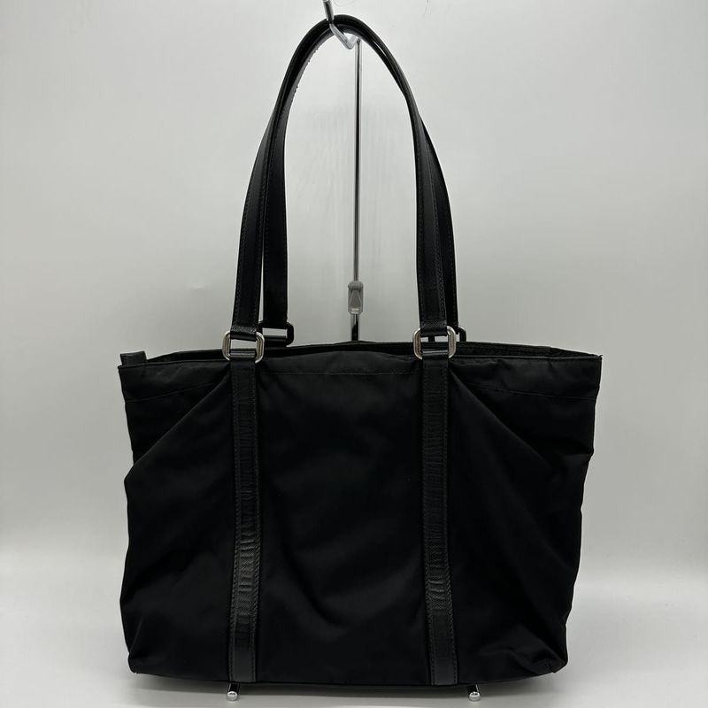Prada Handbag Tote Bag Black Nylon Women Men Fashion  Gift