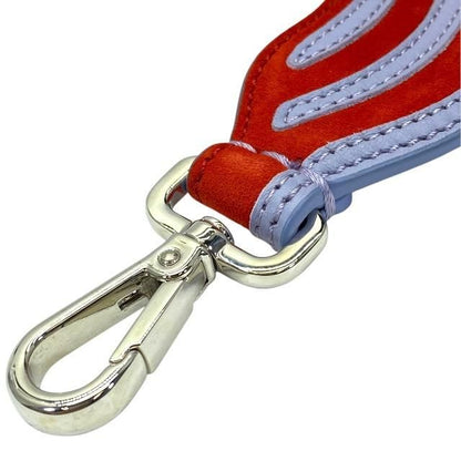 Fendi Strap You Long Shoulder Strap Accessories For Bags Wave Suede Leather Red
