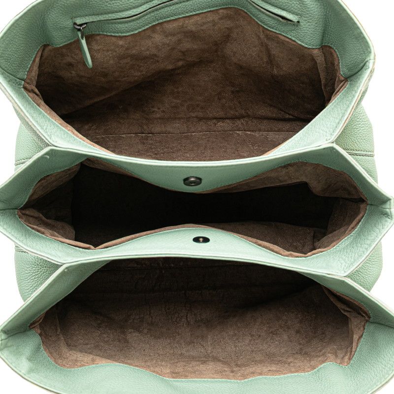 Bottega Veneta Intrecciato Roma Green Leather Women's Bottega Veneta