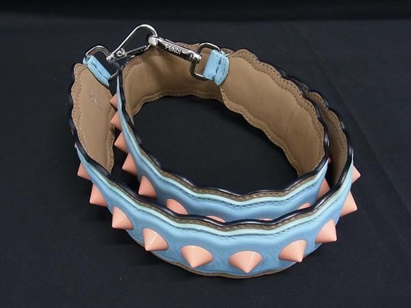 Fendi Strap You Leather Shoulder Strap For Bag Shoulder Blue And Multicolored