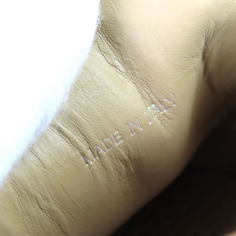 Prada 2dg126 Suede Leather Shoes Slip-on Natural 6.5 With Box And Storage Bag