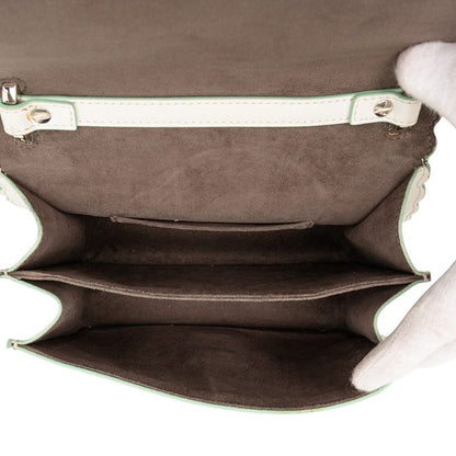 Fendi Mini Canai Handbag Shoulder Bag 2WAY 8m0381 White Leather Women's Fendi