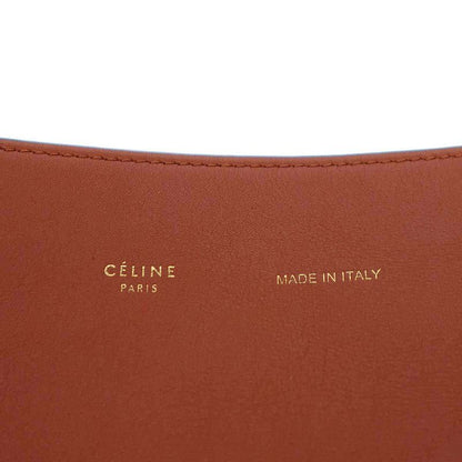 Celine Twisted Cabas Leather Shoulder Bag U-Cu-1106 Brown