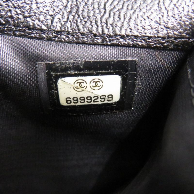 Chanel Coco Marc Lambskin Black 1308 Black Bifold Wallet Chanel