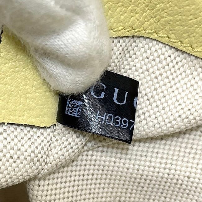Gucci Shoulder Bag Mini Bucket Bag Yellow Jumbo GG